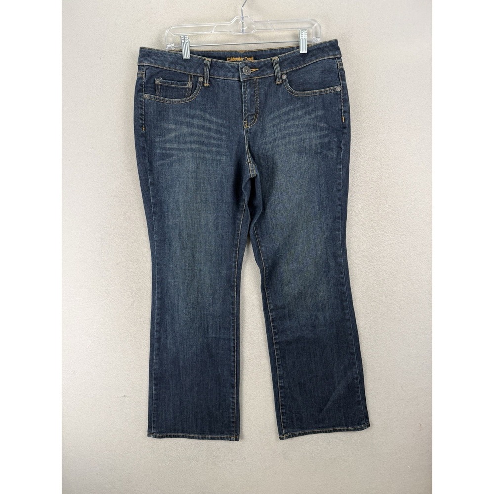 Coldwater Creek P14 Stretch Jeans Womens Mid Rise Bootcut Blue Denim Pants EUC